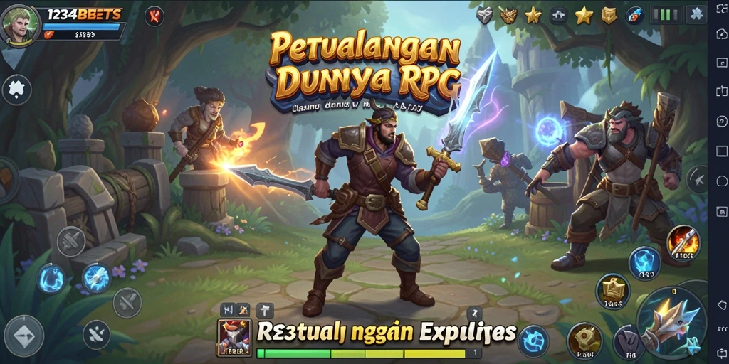 Gameplay RPG yang seru dan mendebarkan di 1234BETS.