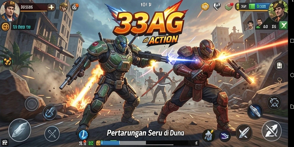 Tampilan gameplay 33AG yang mendebarkan dan intens.