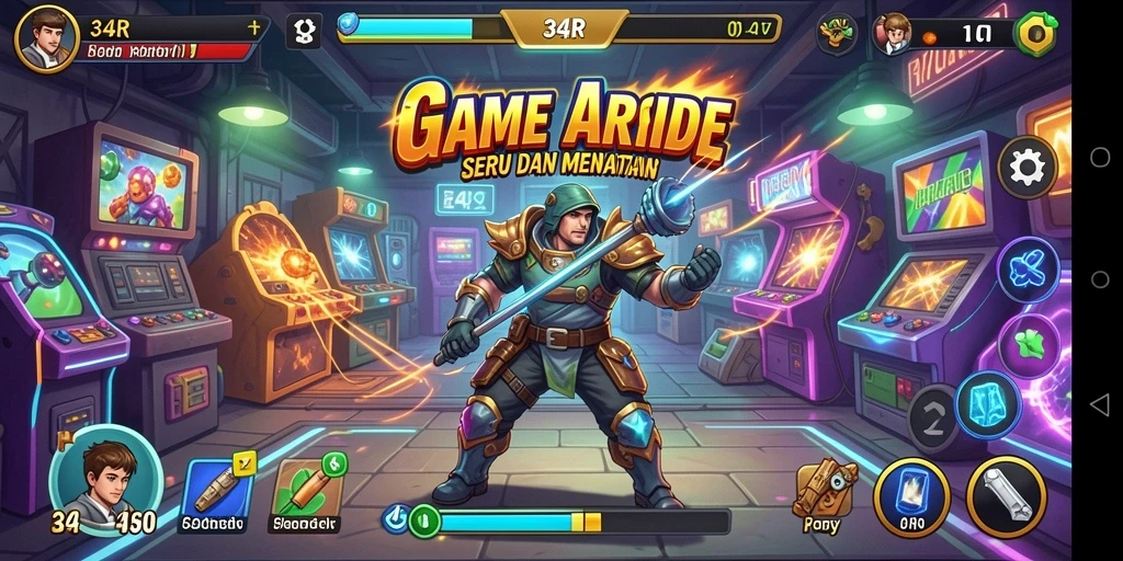 Tangkapan layar utama dari gameplay seru 34R yang penuh tantangan.