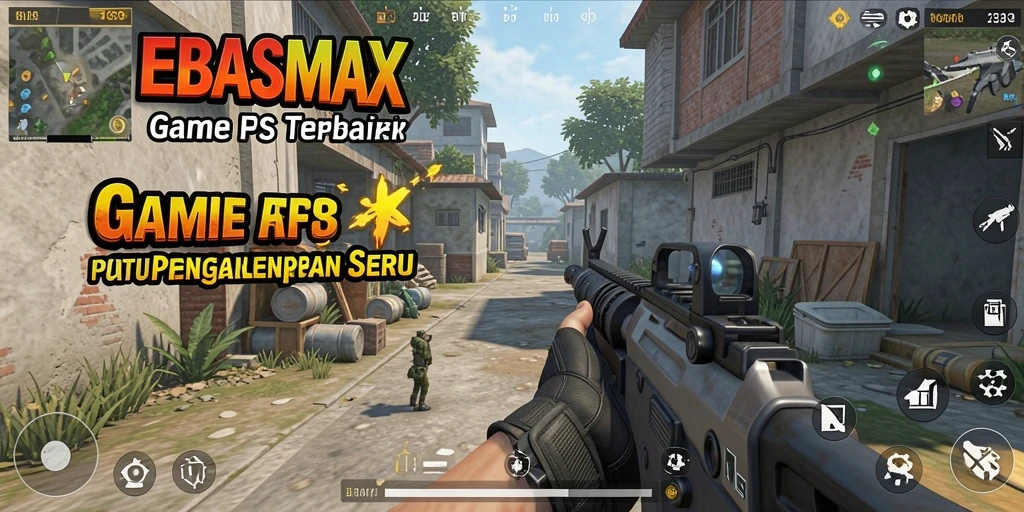 Tampilan gameplay BEBASMAX dengan grafis FPS yang menakjubkan.