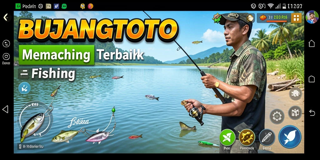Tampilan gameplay memancing di BUJANGTOTO yang seru dan menenangkan.