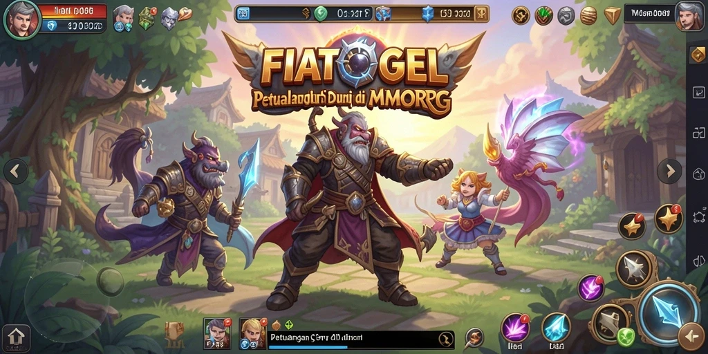 Tampilan grafis menawan dari gameplay MMORPG FIATOGEL.