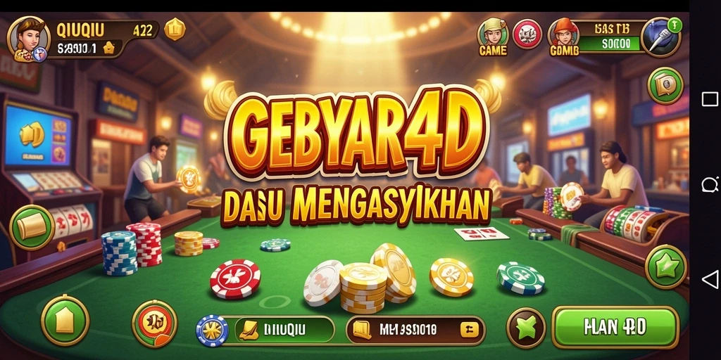 Tampilan gameplay GEBYAR4D dengan momen seru QiuQiu.