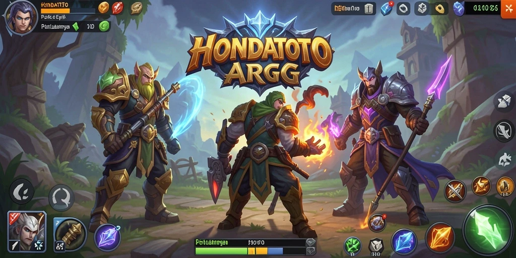 Gameplay HONDATOTO menampilkan pertarungan yang mendebarkan di dunia yang luas.