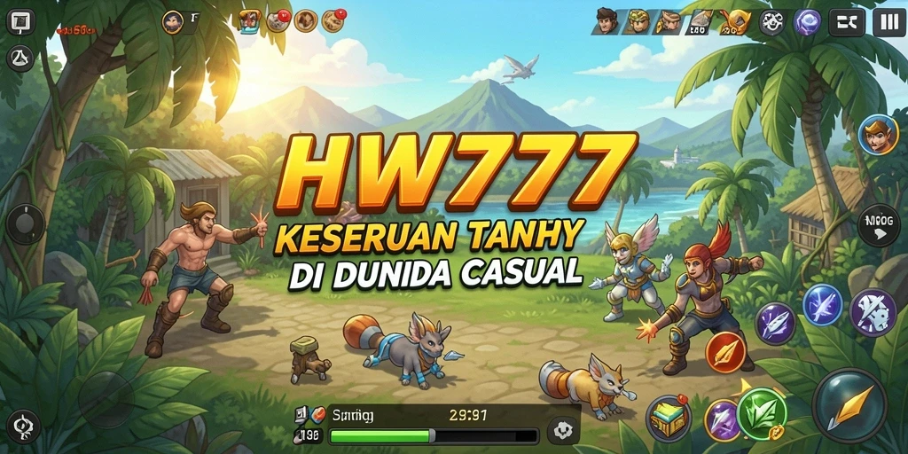 Tampilan gameplay HW777 yang penuh warna dan menyenangkan.