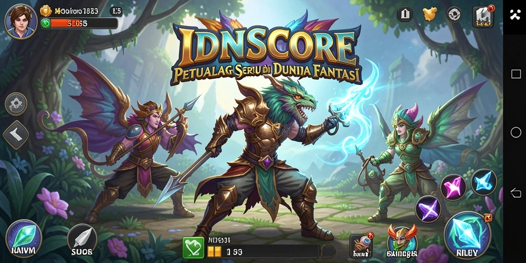 Gameplay seru dan menarik dari IDNSCORE saat petualangan dimulai.