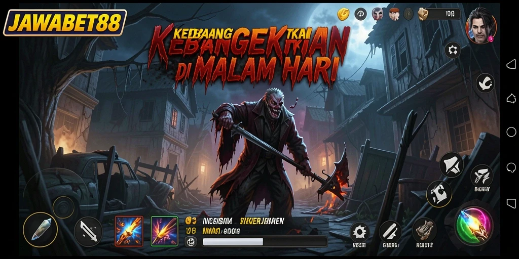 Screenshot JAWABET88 menampilkan suasana kengerian dan gameplay yang menegangkan.