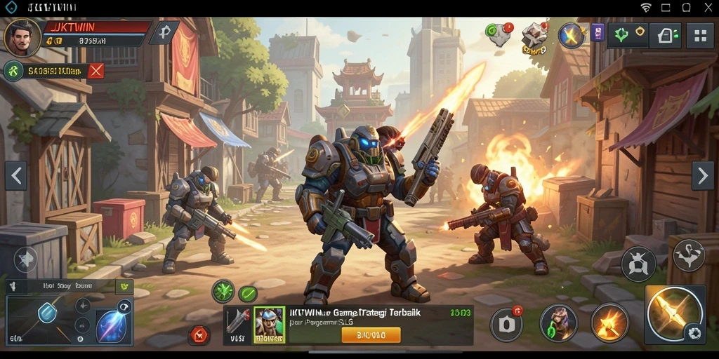 Screenshot JKTWIN menampilkan aksi strategi yang mendebarkan.