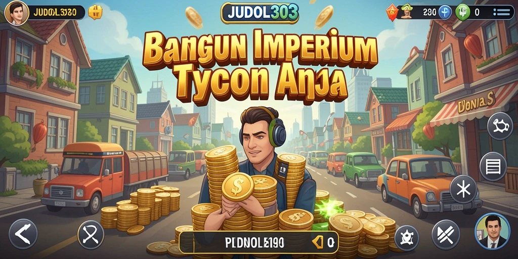 Tampilan gameplay JUDOL303 menyajikan suasana Tycoon yang dinamis dan menarik.