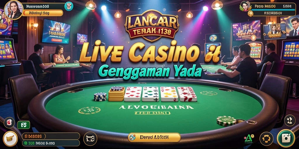 Tampilan gameplay Live Casino yang mendebarkan di LANCAR138.