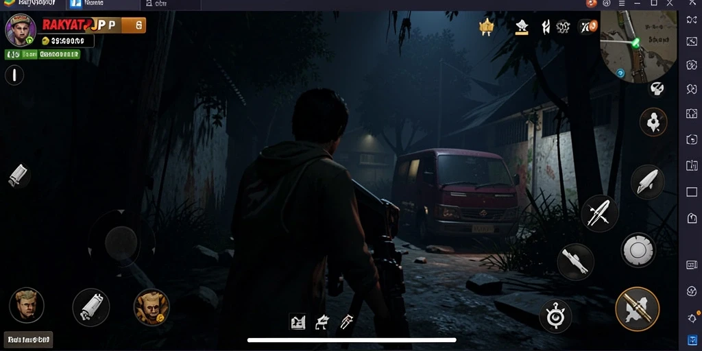 Tampilan gameplay RAKYATJP yang mencekam dan penuh ketegangan.