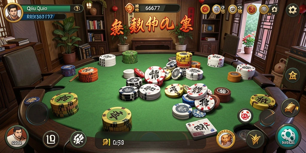 Tampilan menarik dari gameplay QiuQiu di RP6677.
