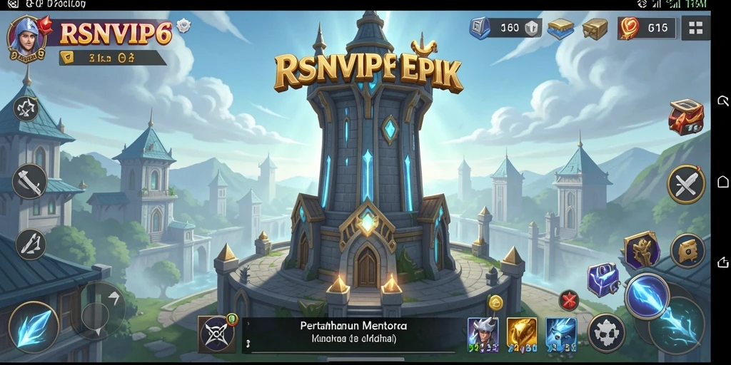 Tampilan gameplay menara pertahanan yang memukau di RSNVIP6.