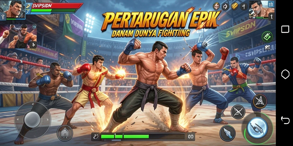 Tangkapan layar dari pertarungan seru dalam SVIPSIDN.