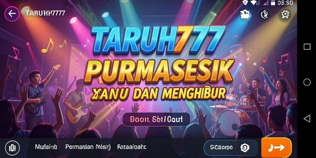 Tampilan gameplay TARUH777 yang seru dengan berbagai lagu menarik.
